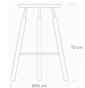 &TRAD Raft Barstool NA4 BARHOCKER