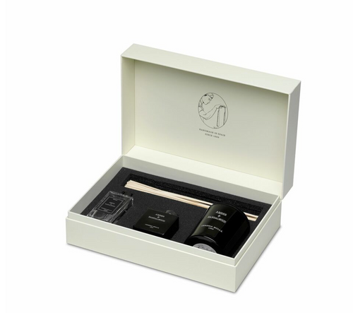 Luxury Gift Set Kerze 230g / Raumspray / Diffusor mit Stäbchen Tea & Lemongrass