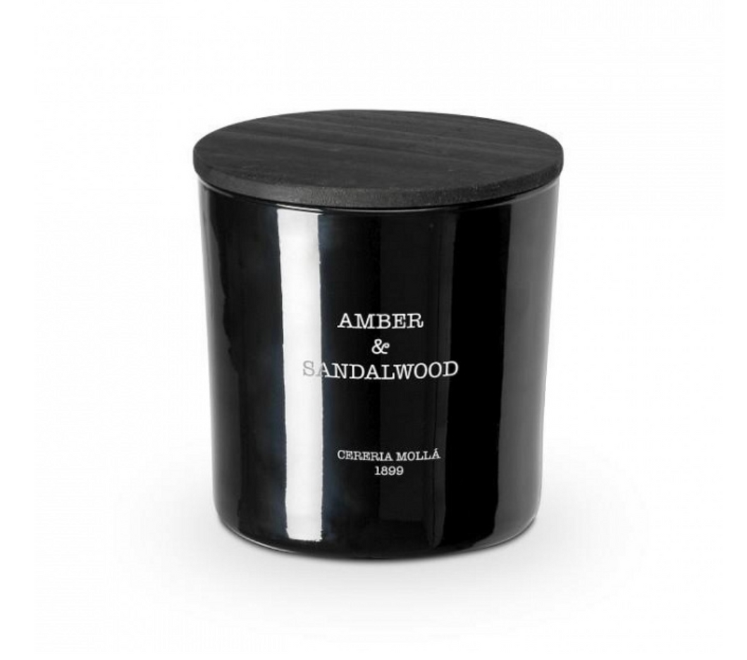 Wachskerze 2 Dochte XL  600g Amber & Sandalwood