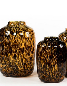 Vase Cheetah gefleckt