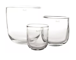 Blumenvase Oval Klarglas