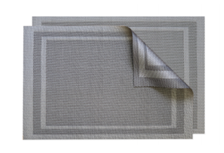 MRT Tischset Vinyl gewoben Jacquard