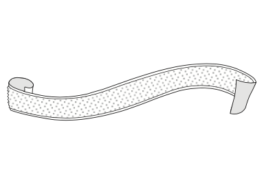 MHZ Flauschband weiss  Breite 20 mm