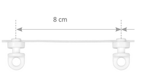 MRT_ Gleiter am Strang alle 8 cm für Welle Vorhang