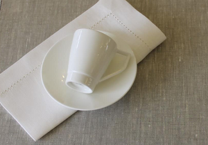 Servietten 100% Leinen Weiss 45x45cm