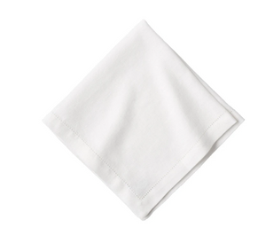 Servietten 100% Leinen Weiss 45x45cm