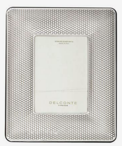 *DEL CONTE Fotorahmen aus 925er Sterlingsilber PAILLETTES